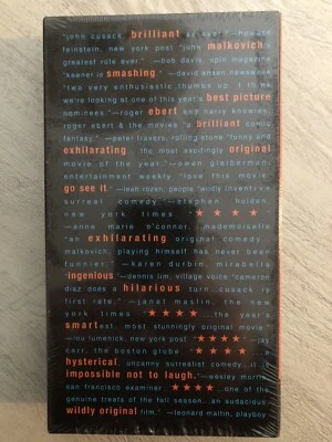 Being John Malkovich Advance Promo Screener VHS 2000 TESTED  - Image 1 of 4