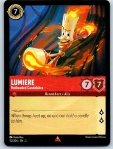 Tarjeta Lumiere Hotheaded Candelabro 112/204 Disney Lorcana - Imagen 1 de 2