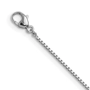 Cadena de caja sólida de platino PT950 1,0 mm 16" 18" 20" 24" - Imagen 1 de 3