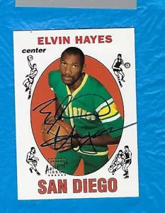 ELVIN HAYES AUTO 1996 TOPPS STARS REPRINT AUTOGRAPHS ON CARD HOF ! ! - Picture 1 of 2
