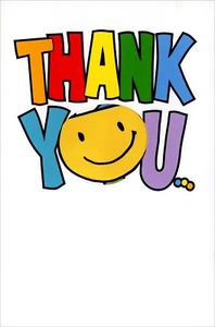 Lustige DANKE Karte, Original Mr. Nice Guy Smiley Gesicht von American Greetings +✉ - Bild 1 von 5