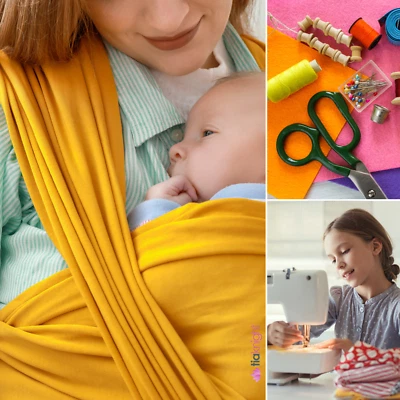 12x 1/2 METRE Off Cuts Lucky Dip Reusable Fabric Bundle- Cotton Spandex - Image 1 of 2