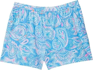 Lilly Pulitzer Girl's Ygritte Shorts - Size XL (12-14) - Zanzibar Blue Fish Kiss - Picture 1 of 4