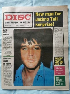 Disc and music Echo newspaper May 2nd 1970 Elvis Presley cover. - Imagen 1 de 2