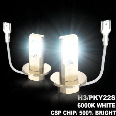 Kit de conversión de bombillas antiniebla H3 6000K blanco para Subaru Tribeca 08-13 2 piezas Foto 1 de 4