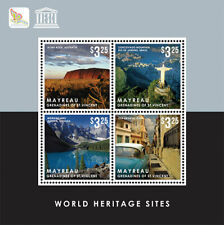 Mayreau 2013 - UNESCO World Heritage Sites - Sheet of 4 Stamps - MNH