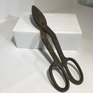 Vintage Forged Steel 12.”  Heavy-Duty Tin Snips Scissors - Picture 1 of 7