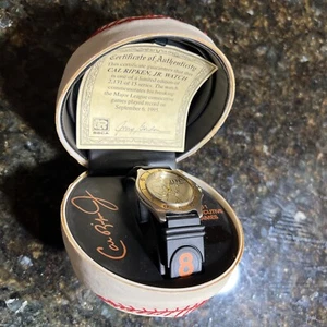 Cal Ripken Jr 2131 Consecutive Games Commemorative Watch with Baseball Case COA - Picture 1 of 10