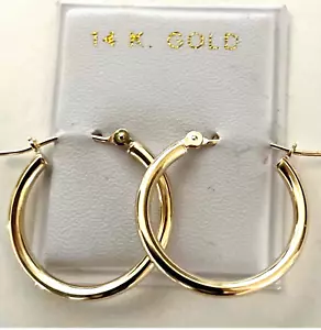 Brand New 14K Solid Gold 16mm Diameter 2mm Thick - Picture 1 of 3