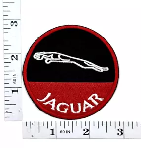 Parche bordado - rojo y negro - letras blancas - NUEVO - planchado - Jaguar - Imagen 1 de 1