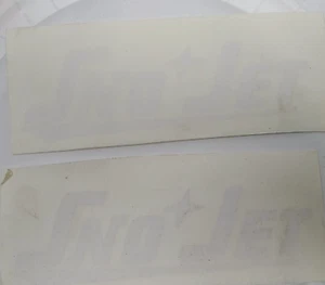 Calcomanía blanca para casco de moto de nieve Sno Jet - Imagen 1 de 2
