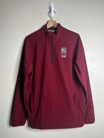 Under Armour South Carolina Gamecocks Windbreaker Jacket Men’s Size Medium Red Cover