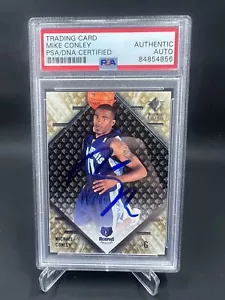 Mike Conley Signed 2007-08 Upper Deck SP RC IP Auto PSA/DNA Timberwolves - Picture 1 of 2