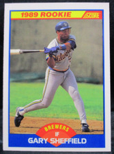 1989 Score Rookie Gary Sheffield Baseball Card #625 (002)