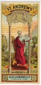 ST. ANDREW'S Caddy Crate Label || Alex & Cameron Co., British-American Co., Virg - Picture 1 of 1