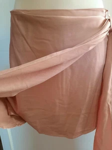 Topshop elfenbeinfarben lässig figurbetont Wickel Teenager Mini Mädchen Damen kurzer Rock Gr. 6-14 - Bild 1 von 12