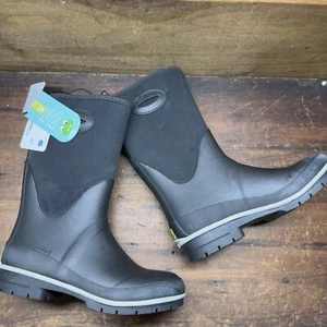 Western Chief Frontier Mid Neoprene Work Outdoor Winter Boot Black Sz 5B - Picture 1 of 22
