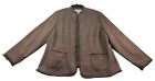 Sag Harbor Blazer Coat Womens Plus size 18W Brown Business Career 2 Pockets