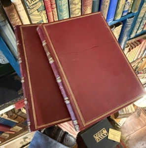 1887 S. Rider Haggard : Allan Quartermain (2 Volumes) Tauchnitz Leather Bindings - Picture 1 of 9