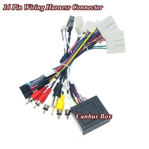 16 Pin Android Stereo Audio Kabelbaum Stecker mit Canbus für Nissan X-Trail - Bild 1 von 6