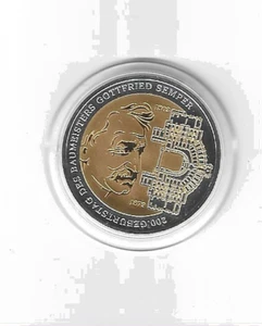 Aplicación de oro de 10 € - parcialmente dorado Gottfried Semper 2003 - Imagen 1 de 1