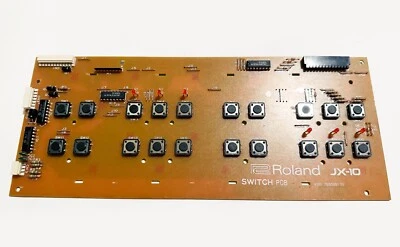 ROLAND JX-10 Synthesizer Left Side Panel Switch Board. SERVICED. Works Great ! - Image 1 of 3