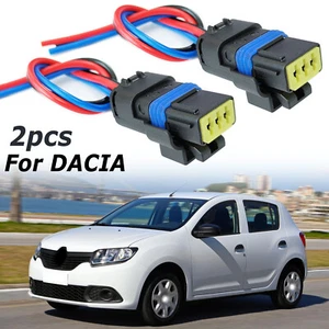 2 For Dacia Logan Sandero Dokker Duster Fuel Rail Pressure Sensor Connector Plug - Picture 1 of 8