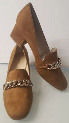 Zapatos mocasines de tacón Nine West - Rant 2 para mujer marrón mediano talla 9 - Nuevo en caja Foto 1 de 4