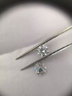 5 MM 2 Pieces White LAB Created CVD Diamonds Cut, G-H, VS For Ladies Ring.