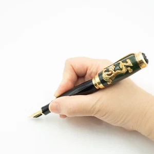 2002 MONTBLANC Qing Dynasty Precious Version 18K Limited Ed Fountain Pen-19820 - Picture 1 of 9
