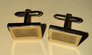 SWANK VTG Cuff Links Set Gold Tone - Picture 1 of 3