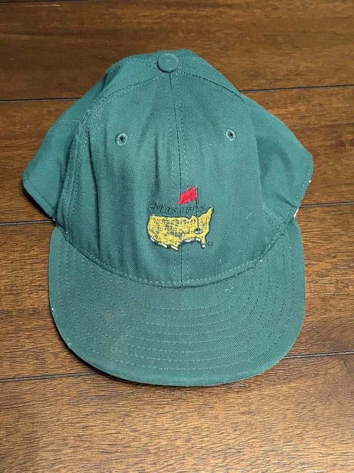 Gorra de golf vintage Masters Augusta ajustada para hombre 7 1/2 verde PGA New Era años 90 Foto 1 de 4
