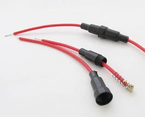 10x AGC Glass Fuse Holder Inline Screw Type for 5x20mm Fuse 20AWG Wire Cable new - Picture 1 of 2