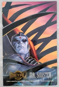 Marvel Metal Print Mr. Sinister 6.5 X 10 (1995) Preowned Good Condition - Picture 1 of 2