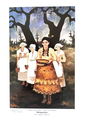 GEORGE RODRIGUE SAGA DE THECAJUNS - MACQUECHOU - 8 X 10 NUMERADO LIMITADO CON CERTIFICADO DE AUTENTICIDAD Foto 1 de 3
