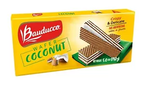 Bauducco Cialde di Cocco (5.0oz) Biscotti Wafer Croccanti con 3 Deliziosi, Indulgenti D - Foto 1 di 6
