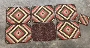 Gesteppte Tischsets 6er Set mit passendem Warmpad - Bild 1 von 5