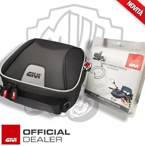KIT BORSELLO BORSA MINI TANKLOCK SERBATOIO MOTO GIVI XS319 + FLANGIA FISSAGGIO - Imagen 1 de 4