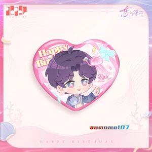Official Love and Deepspace Rafayel Qi Yu Birthday Tinplate Badge Pin Brooch - Picture 1 of 4