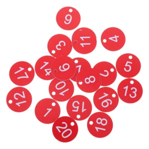 20 Pcs Targa Ufficio Marcatore Di Etichetta Numerata Da Appendere Per - Zdjęcie 1 z 12