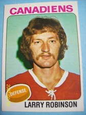 Authentic..1975-76 O-Pee-Chee # 241 Larry Robinson "Vintage" Card!  N/MT!