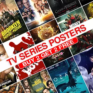 TV Series Netflix Prime Posters Movie Print Wall Art Classic Vintage Retro - Picture 1 of 42