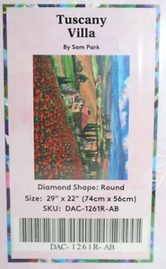 KIT DE CLUB DE ARTE DE DIAMANTES TOSCANA VILLA DE SAM PARK PINTURA DAC ¡NUEVO! - Imagen 1 de 5