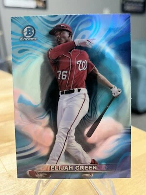 2022 Elijah Green Bowman Chrome Draft Mood Ring Case Hit SSP Nationals - Image 1 of 2