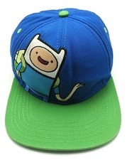 ADVENTURE TIME with FINN / Cartoon Network blue adjustable cap / hat
