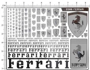 1/18 1/12 1/24 1/20 1/43 chrome(metal) decals Ferrari C 2086 - Picture 1 of 1