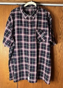 NWT Harley-Davidson Motorcycle HDMC Button Front Plaid Shirt Men’s Size 2XL - Picture 1 of 18