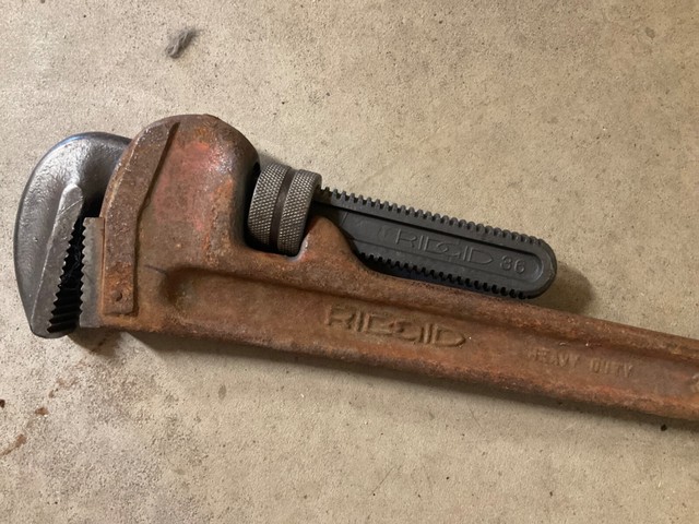 Ridgid - Straight Pipe Wrench: 36″ OAL, Aluminum - 74779836 - MSC