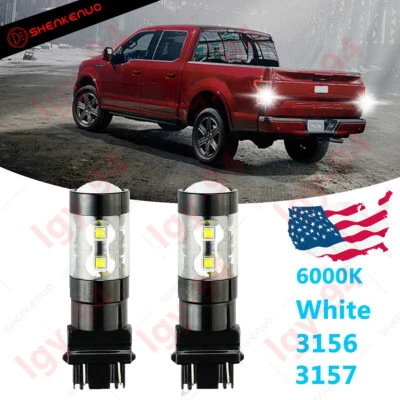 2X Bombillas LED de reversa súper brillantes 3156 para Ford F-150 1994-2008 EE. UU. Foto 1 de 4