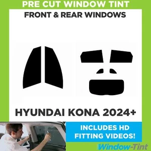 For Hyundai Kona 2024+ Pre Cut Window Tint Full Front & Rear - Picture 1 of 9